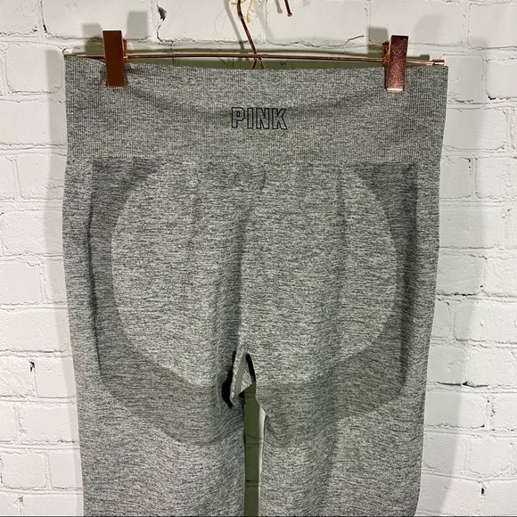 Pink by Victoria’s Secret Olive Green Workout Leggings Seamless L - Picture 3 of 9